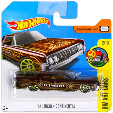 Hot Wheels Art Cars: 64 Lincoln Continental mali avto - rjav - .slika