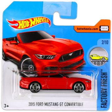 Hot Wheels Factory Fresh: 2015 Ford Mustang GT Convertible mali avto - rdeč - .slika