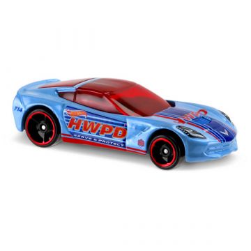 Hot Wheels Rescue: 14 Corvette Stingray - kék