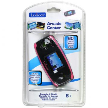 Prenosna konzola Arcade Center s 60 igrami - roza - .slika
