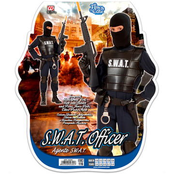 Costume de commando S.W.A.T. - taille 116 cm - .image