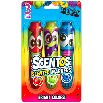 Scentos: 3 darabos illatos filctoll készlet - piros, zöld ,kék