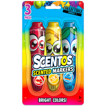 Scentos: 3 darabos illatos filctoll készlet - piros, sárga, kék - . kép