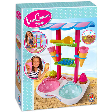 Juego de arena de la heladería en la costa - .imagen