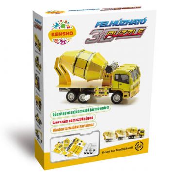 3D sestavljanka z betonskim mešalnikom z urnim mehanizmom - .slika