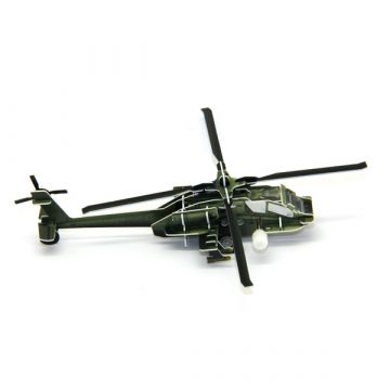 3D helikopter sestavljanka z urnim mehanizmom - .slika