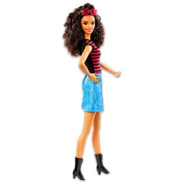Barbie Fashionistas: visoka Barbie lutka v denim krilu - .slika
