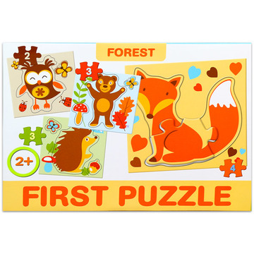 Primul meu puzzle: animale de pădure - .foto