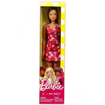 Barbie: Lutka Barbie Chic v obleki s cvetličnim vzorcem - rjavolaska - .slika