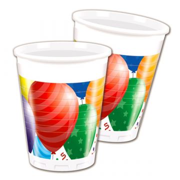 Lufi mintás 8 darabos műanyag pohár 