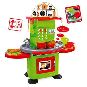 Chefs: Zöld-narancs játékkonyha fénnyel és hanggal - 78 cm
