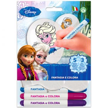 Disney hercegnők: Jégvarázs színezhető lufi filccel, 3 db-os