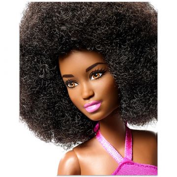 Barbie Fashionistas: Barbie lutka afro, v obleki s cvetličnim vzorcem - .slika