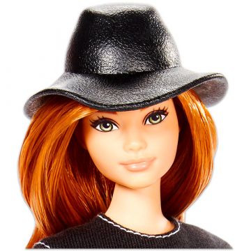 Barbie Fashionistas: lutka Barbie s črnim klobukom - .slika