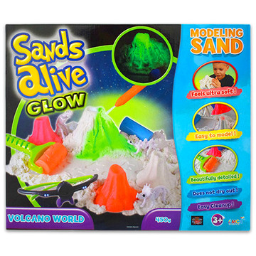 Sands Alive: világító Vulkán kinetikus homok készlet - . kép