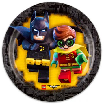 LEGO Batman: 8 darabos papírtányér - 18 cm