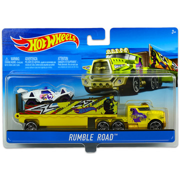 Hot Wheels City: Rumble Road autószállító kamion kisautóval