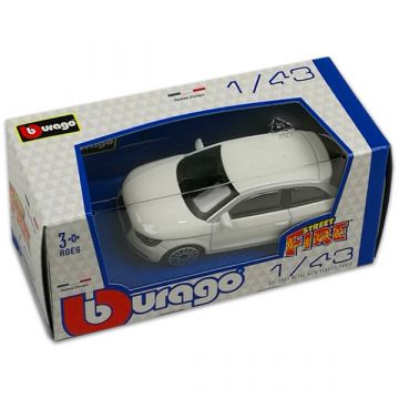 Bburago: ulični avtomobili 1:43 - Audi A1, bela - .slika