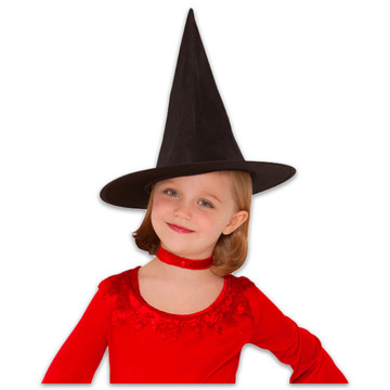 Boszorkány kalap, fekete színben - kis méret