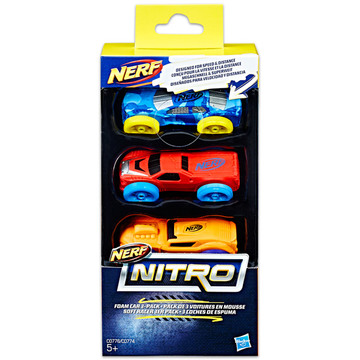 Nerf Nitro - 3 darabos kisautó szett - többféle