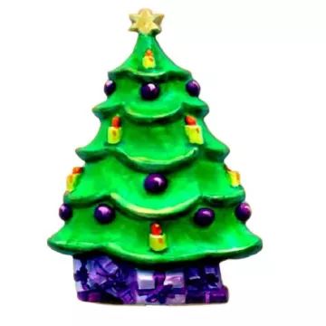 Stampo in gesso a forma di albero di Natale - .immagine