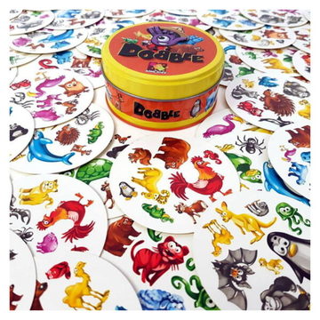 Dobble Animals igra s kartami z navodili v madžarskem jeziku - .slika