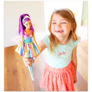Barbie Dreamtopia: Vila lutka z vijoličnimi lasmi - .slika