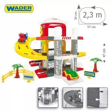 Wader: tre-niveaus garage med elevator - .billede