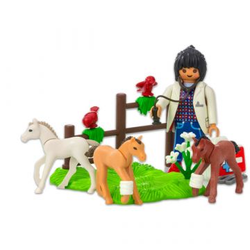 Kasa jajčka - Veterinar z žrebički - 9207 - .slika