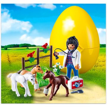 Kasa jajčka - Veterinar z žrebički - 9207 - .slika