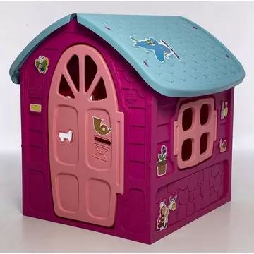 Casinha de jardim com abelhas - magenta - .Imagem