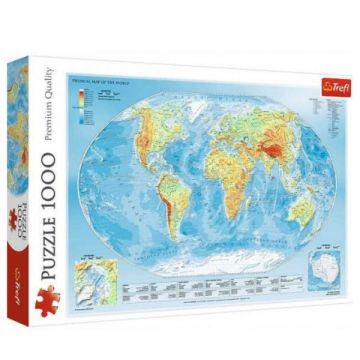 Trefl: világtérkép 1000 darabos puzzle - . kép
