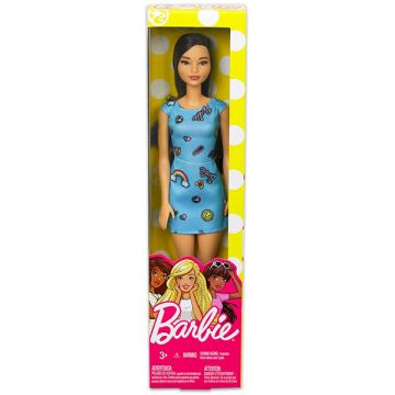 Barbie: Lutka Barbie Chic v modri obleki - temnolaska - .slika