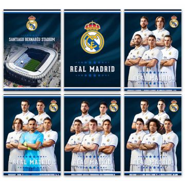 Real Madrid: sima füzet - A4, 80-54, többféle