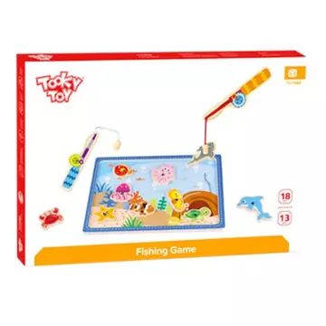 Tooky Toy: magnetiline puidust kalapüügimäng - .pilt