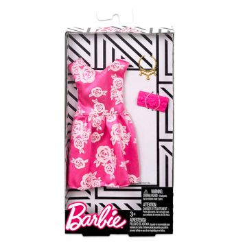 Barbie: Usklajena oblačila - Svetlo roza obleka in dodatki - .slika