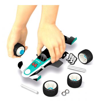 Geomag Wheels: Set Team Nitro s 25 kosi - svetlo modra - .slika