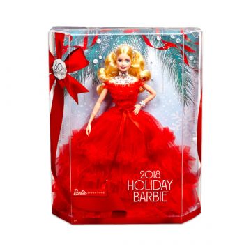 Barbie: Lutka Barbie 2018 Holiday - blondinka - .slika