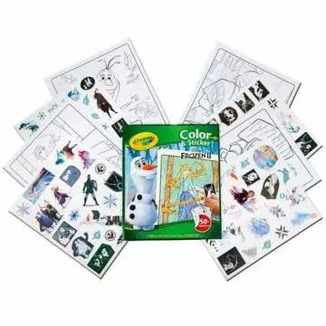 Crayola Frozen: Kolorowanka z kolorowymi naklejkami - .zdjęcie 