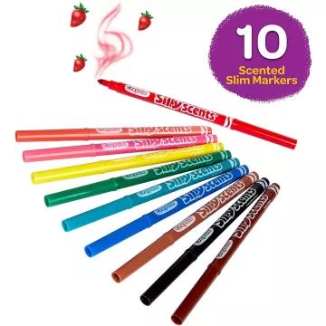 Crayola: 10 dunne uitwasbare stiften - .afbeelding