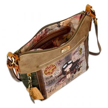 Anekke: Aviator torba za čez ramo - 27 x 11 x 31,5 cm - .slika