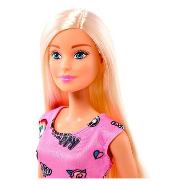 Barbie: Lutka Barbie Chic v roza obleki - blondinka - .slika