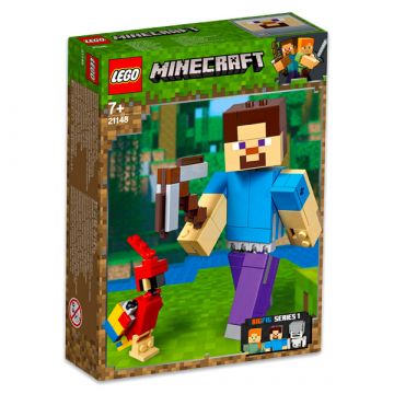 LEGO Minecraft: BigFig Steve papagájjal 21148