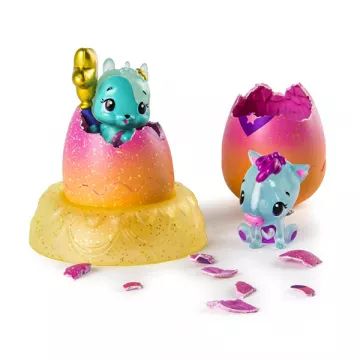 Hatchimals: presenečenje paket z 2 figuricama in gnezdom - serija 4. - .slika