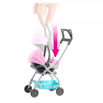 Barbie Skipper: Komplet dodatkov za varuško - otroški voziček z afro punčko - .slika