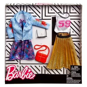 Barbie: Ujemajoča se oblačila - Set poletnih oblek za zabave - .slika