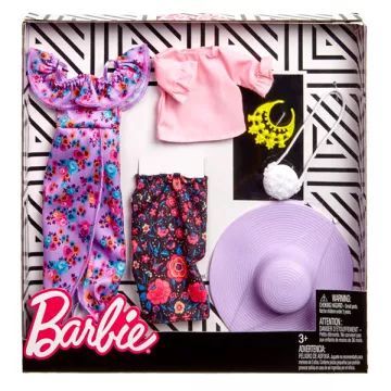 Barbie: Ustrezna oblačila - Komplet elegantnih poletnih oblek - .slika