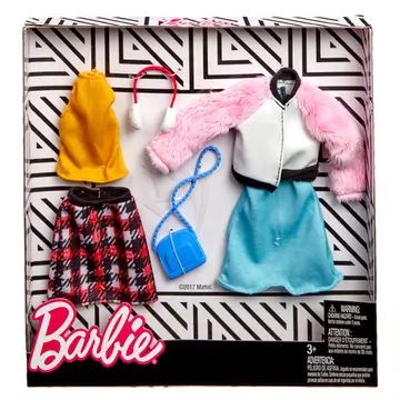 Barbie: Ustrezna oblačila - Komplet trendovskih jesenskih oblek - .slika