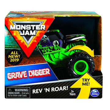 Monster Jam: Grave Digger hátrahúzhatós kisautó - többféle