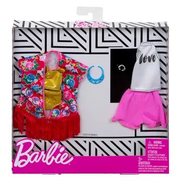 Barbie: Usklajena oblačila - Komplet oblačil za plažo - .slika